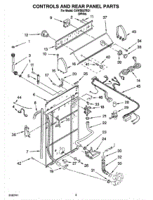 02 - Controls And Rear Panel Parts parts for Whirlpool Washer CAWB527RQ1 from AppliancePartsPros.com