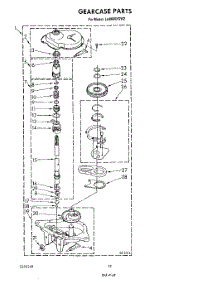 10 - Gearcase parts for Whirlpool Washer LA8800XSW2 from AppliancePartsPros.com