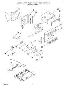 02 - Air Flow And Control parts for Whirlpool Air Conditioner CA6WM01 from AppliancePartsPros.com