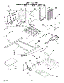 09 - Unit Parts parts for Whirlpool Refrigerator ED2PBEXTL00 from AppliancePartsPros.com