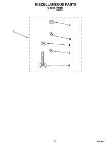 10 - Miscellaneous  Parts, Optional Parts (Not Included) parts for Whirlpool Washer IP45000 from AppliancePartsPros.com