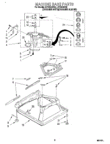 06 - Machine Base parts for Whirlpool Washer LST9245BQ0 from AppliancePartsPros.com