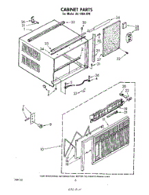 04 - Cabinet parts for Whirlpool Air Conditioner AC1404XP0 from AppliancePartsPros.com