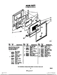 06 - Door parts for Whirlpool Oven RB2200XK0 from AppliancePartsPros.com