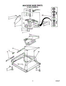 08 - Machine Base parts for Whirlpool Washer LA6090XTW1 from AppliancePartsPros.com