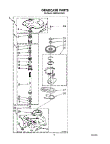 10 - Gearcase parts for Kitchenaid Washer KAWE842WAL1 from AppliancePartsPros.com