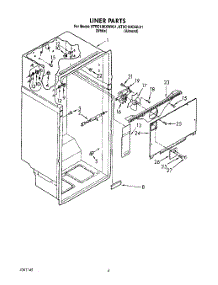 02 - Liner parts for Kitchenaid Refrigerator KTRC18KXAL01 from AppliancePartsPros.com