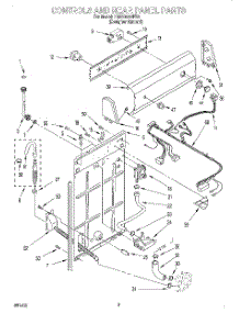 02 - Controls & Rear Panel parts for Whirlpool Washer 7MAX4222EZ0 from AppliancePartsPros.com