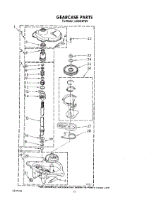 10 - Gearcase parts for Whirlpool Washer LA5300XPW4 from AppliancePartsPros.com