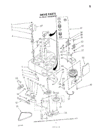 03 - Drive parts for Whirlpool Washer LA5580XPW1 from AppliancePartsPros.com