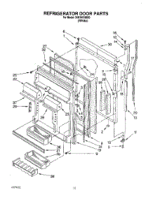 06 - Refrigerator Door parts for Whirlpool Refrigerator 3XKVN510000 from AppliancePartsPros.com