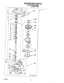 09 - Gearcase Parts parts for Whirlpool Washer CAWX700MQ0 from AppliancePartsPros.com