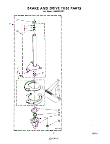 09 - Brake And Drive parts for Whirlpool Washer LA5000XPW3 from AppliancePartsPros.com