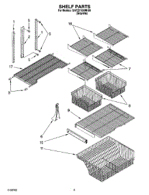 03 - Shelf Parts parts for Whirlpool Freezer GAFZ21XXMK00 from AppliancePartsPros.com