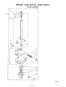 10 - Brake And Drive Tube parts for Whirlpool Washer LA6680XSW0 from AppliancePartsPros.com