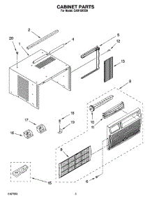 03 - Cabinet Parts parts for Whirlpool Air Conditioner CAR10XSS0 from AppliancePartsPros.com
