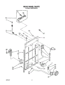 03 - Rear Panel parts for Kitchenaid Washer KAWE540WAL2 from AppliancePartsPros.com