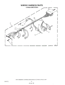 09 - Wiring Harness parts for Kitchenaid Washer KAWE742VAL0 from AppliancePartsPros.com