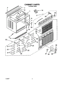 04 - Cabinet parts for Whirlpool Air Conditioner R243A from AppliancePartsPros.com