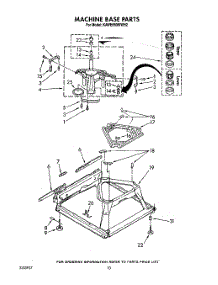 08 - Machine Base parts for Kitchenaid Washer KAWE660WAL2 from AppliancePartsPros.com