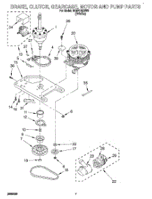 05 - Brake, Clutch, Gearcase, Motor & Pump parts for Whirlpool Washer RAM4132BW0 from AppliancePartsPros.com