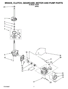04 - Brake, Clutch, Gearcase, Motor And Pump Parts parts for Whirlpool Washer IT41000 from AppliancePartsPros.com