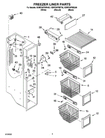 04 - Freezer Liner Parts parts for Kitchenaid Refrigerator KSRF25FRBT00 from AppliancePartsPros.com
