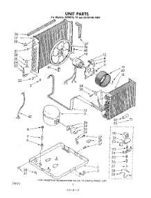02 - Section parts for Whirlpool Air Conditioner ACW144XM0 from AppliancePartsPros.com