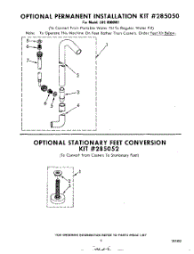 07 - Optional Permanent Installation 28 parts for Whirlpool Washer LHC4900W1 from AppliancePartsPros.com