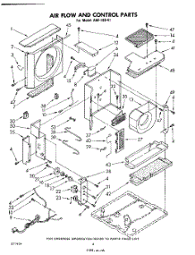 04 - Air Flow And Control, Lit / Optional parts for Whirlpool Air Conditioner AHF18041 from AppliancePartsPros.com