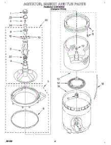 03 - Agitator, Basket And Tub parts for Whirlpool Washer LLR5144BQ0 from AppliancePartsPros.com