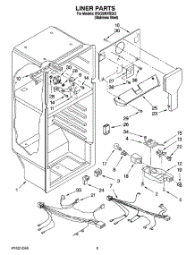 03 - Liner Parts parts for Whirlpool Refrigerator IR8GSMXRS03 from AppliancePartsPros.com