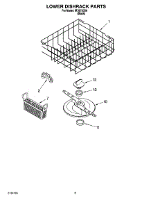06 - Lower Dishrack Parts, Optional Parts (Not Included) parts for Whirlpool Dishwasher IRD6750D0 from AppliancePartsPros.com