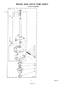 09 - Brake And Drive Tube parts for Whirlpool Washer LA6055XSW1 from AppliancePartsPros.com