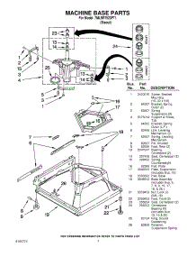 04 - Machine Base Parts parts for Whirlpool Washer 7MLSR7523PT1 from AppliancePartsPros.com