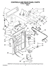 02 - Controls And Rear Panel Parts parts for Maytag Washer MTW5720TQ0 from AppliancePartsPros.com