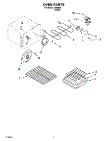 05 - Oven Parts parts for Whirlpool Range IJP89800 from AppliancePartsPros.com