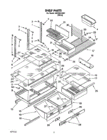 04 - Shelf, Lit / Optional parts for Whirlpool Refrigerator 3XKVN510001 from AppliancePartsPros.com