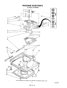 07 - Machine Base parts for Whirlpool Washer LA7700XSW0 from AppliancePartsPros.com
