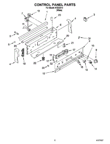 02 - Control Panel Parts parts for Whirlpool Range IKE33310 from AppliancePartsPros.com