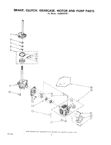 06 - Brake, Clutch, Gearcase, Motor And Pump parts for Whirlpool Washer LA5000XPW1 from AppliancePartsPros.com