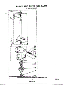 09 - Brake And Drive Tube parts for Whirlpool Washer LA7700XWN0 from AppliancePartsPros.com