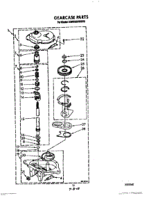 10 - Gearcase parts for Kitchenaid Washer KAWE860WAL0 from AppliancePartsPros.com