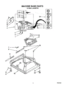 08 - Machine Base parts for Whirlpool Washer LA5588XYG0 from AppliancePartsPros.com