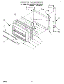 07 - Freezer Door parts for Kitchenaid Refrigerator KTRD18KAAL21 from AppliancePartsPros.com