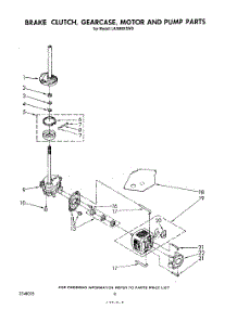 06 - Brake, Clutch, Gearcase, Motor And Pump parts for Whirlpool Washer LA5668XSW0 from AppliancePartsPros.com
