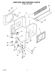 02 - Section parts for Whirlpool Air Conditioner ACU124PK2 from AppliancePartsPros.com