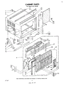 04 - Cabinet parts for Whirlpool Air Conditioner ALF15040 from AppliancePartsPros.com