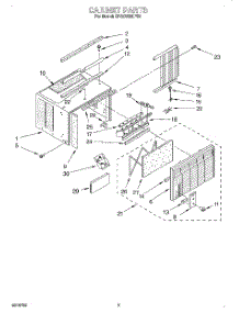 03 - Cabinet parts for Whirlpool Air Conditioner BPAC0500FS0 from AppliancePartsPros.com