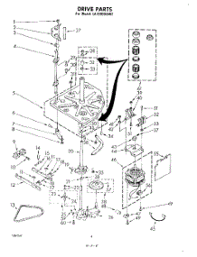 03 - Drive parts for Whirlpool Washer LA7000XKW2 from AppliancePartsPros.com